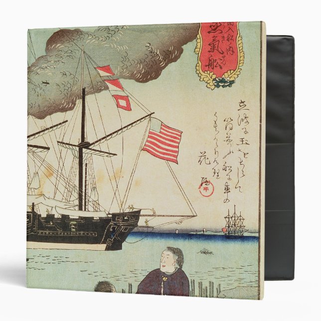 American naval vessel in a Japanese harbour Binder (Front/Inside)