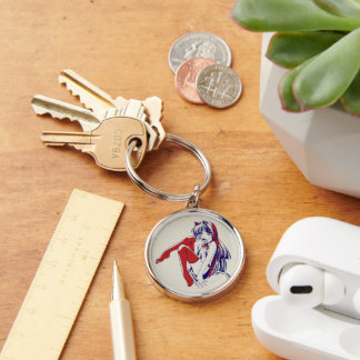 American Neko Catgirl Furry Anime Loli Slave Keychain