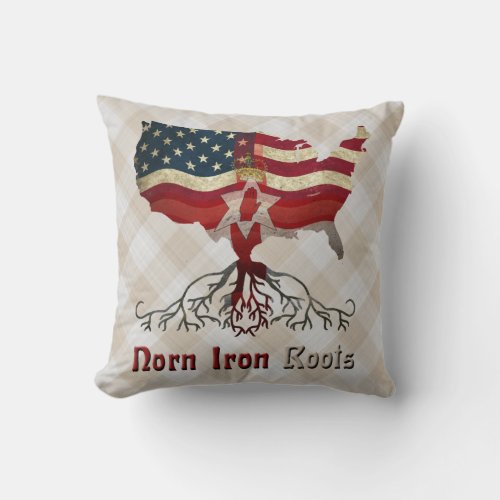 American Northern Irish Ancestry Cushion