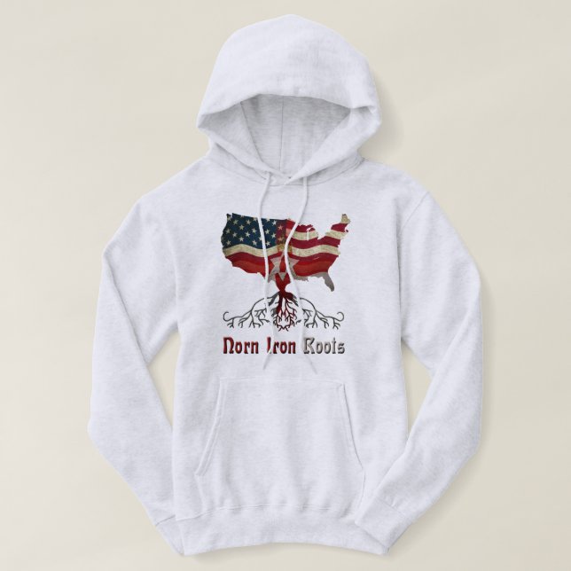 American Northern Irish Ancestry Hoodie (Design Front)