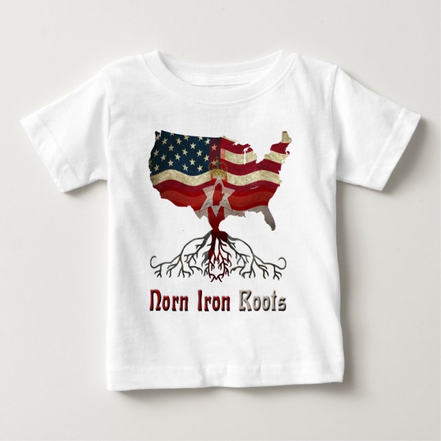 American Northern Irish Roots Baby T-Shirt (Front)