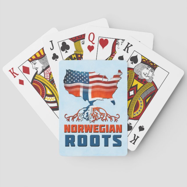 American Norwegian Roots Card Deck (Back)