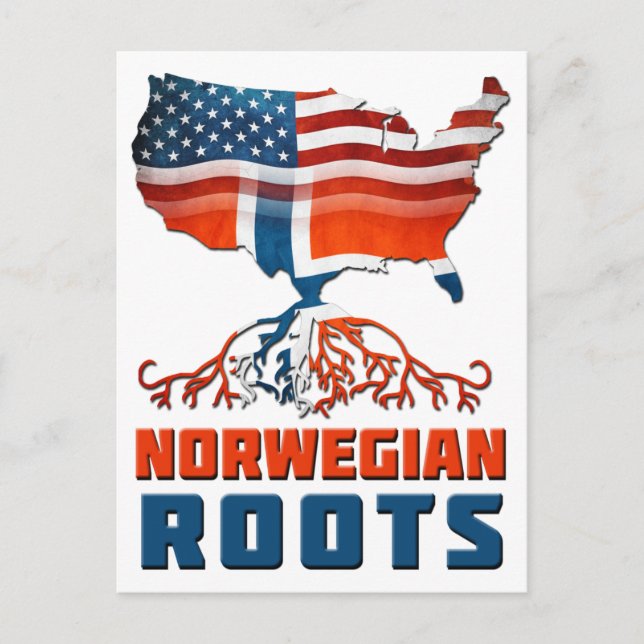 American Norwegian Roots Postcard (Front)