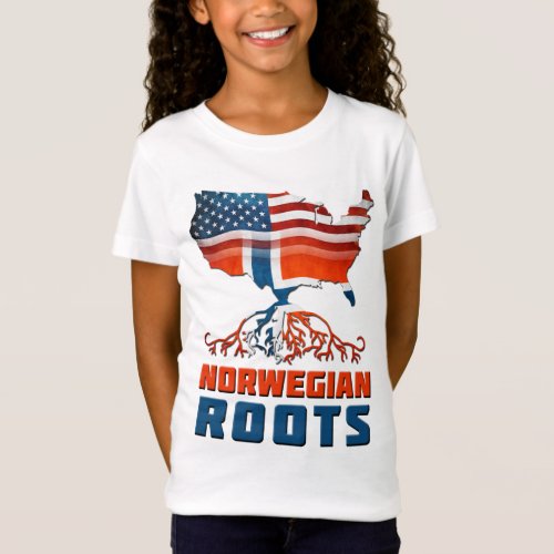 American Norwegian Roots T_Shirt