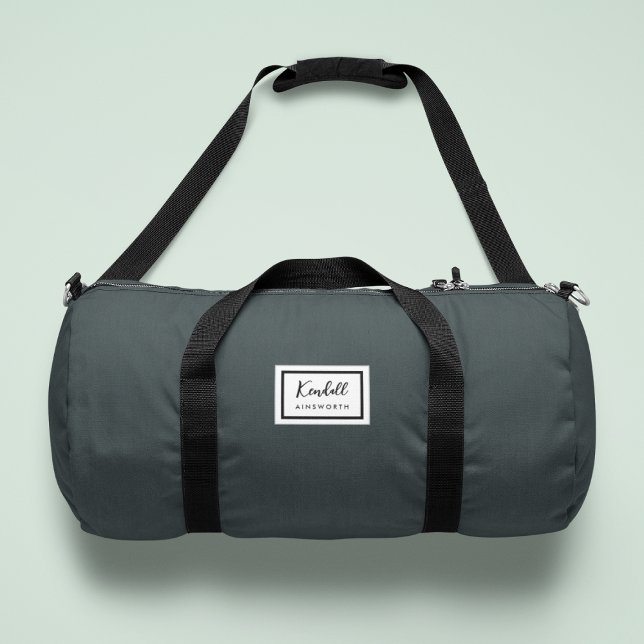 American Nostalgia Classic Simple Minimal Green Duffle Bag (Creator Uploaded)