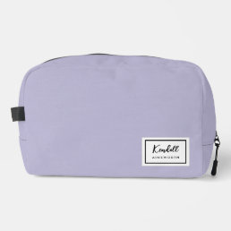 American Nostalgia Classic Simple Minimal Lilac Dopp Kit