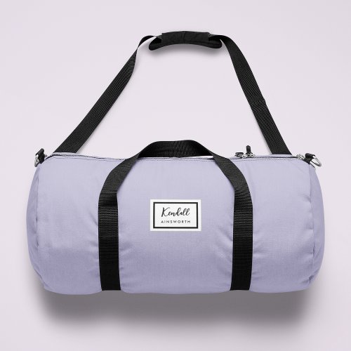 American Nostalgia Classic Simple Minimal Lilac Duffle Bag