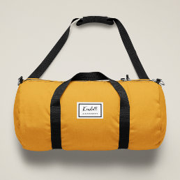 American Nostalgia Classic Simple Minimal Mustard Duffle Bag