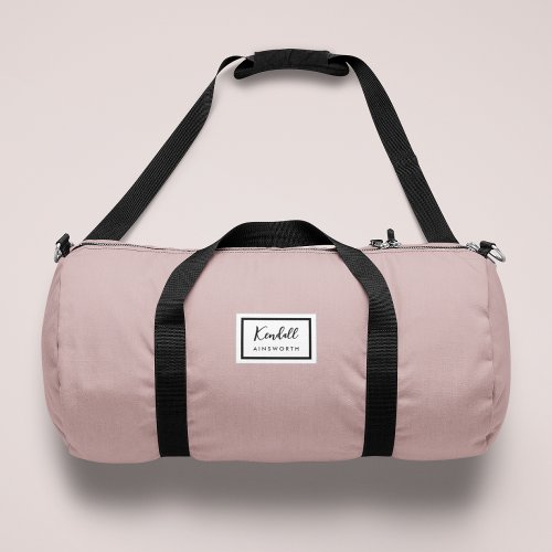 American Nostalgia Classic Simple Minimal Pink Duffle Bag