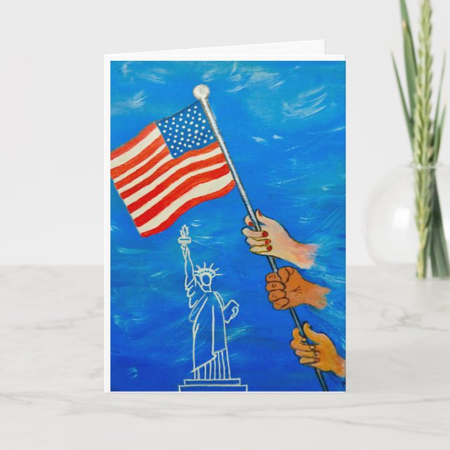 AMERICAN  NOTE CARD (Front)