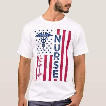 American Nurse 4th Of July T-shirt by nasakom at Zazzle
