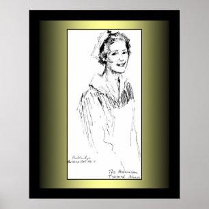 American Nurse ~ Angel Of Mercy ~ World War One ~ Poster