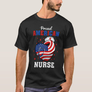 American Nurse For Memorial Day and 4th of July T-Shirt