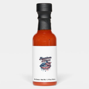 American Nurse Patriotic Lips Vector Shirt Design_ Hot Sauces