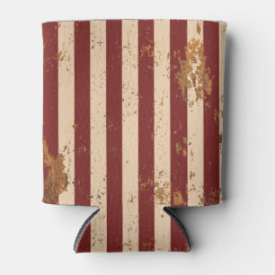 American Old Glory 4th of July Stripes  Can Cooler