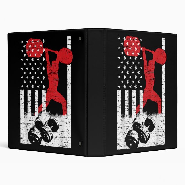 American Olympic Weightlifting 3 Ring Binder (Background)