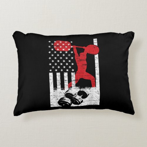 American Olympic Weightlifting Accent Pillow