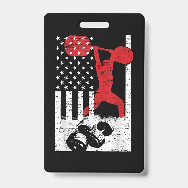 American Olympic Weightlifting Badge (Front)