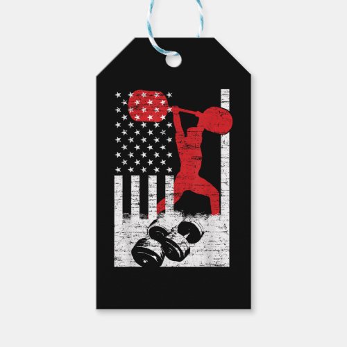 American Olympic Weightlifting Gift Tags