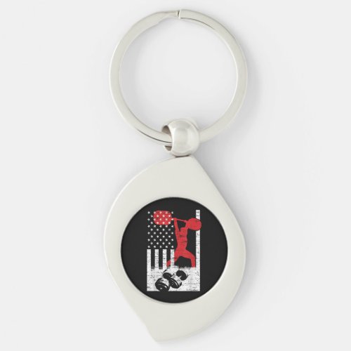 American Olympic Weightlifting Keychain