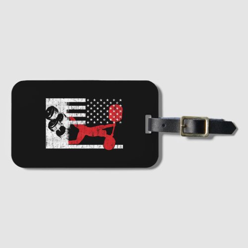 American Olympic Weightlifting Luggage Tag