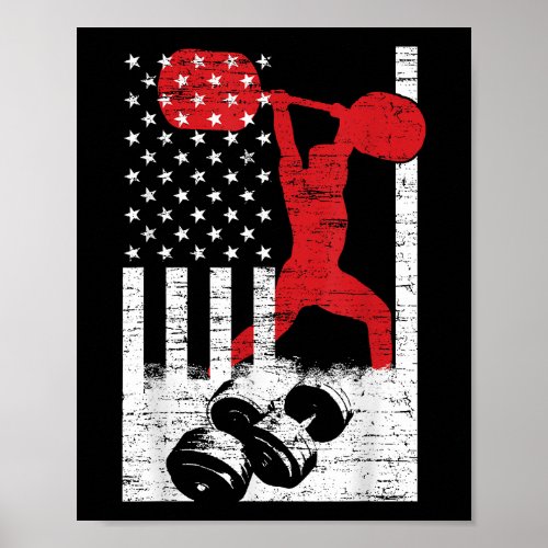 American Olympic Weightlifting Poster