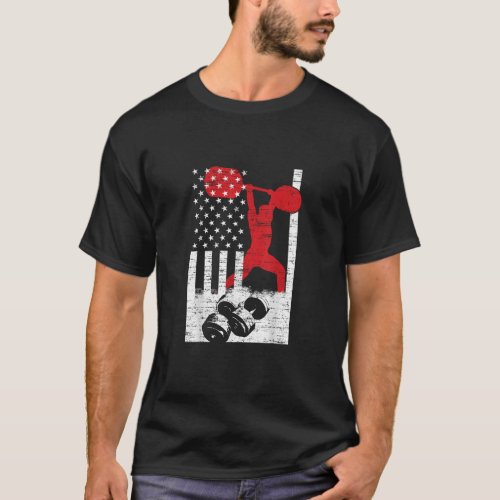 American Olympic Weightlifting T_Shirt