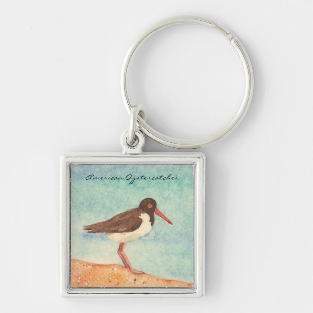 American Oystercatcher Keychain (Front)