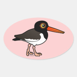 American Oystercatcher Oval Sticker