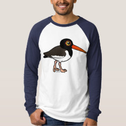 American Oystercatcher Men's Canvas Long Sleeve Raglan T-Shirt