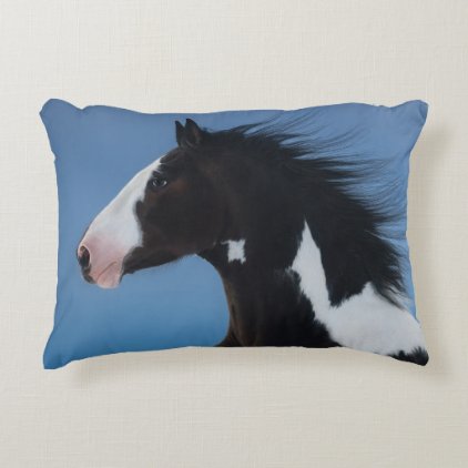 American paint horse decorative pillow