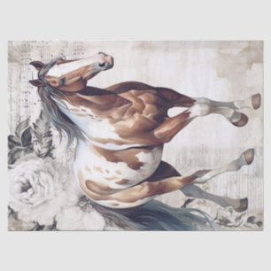 American Paint Horse Decoupage Tissue Paper