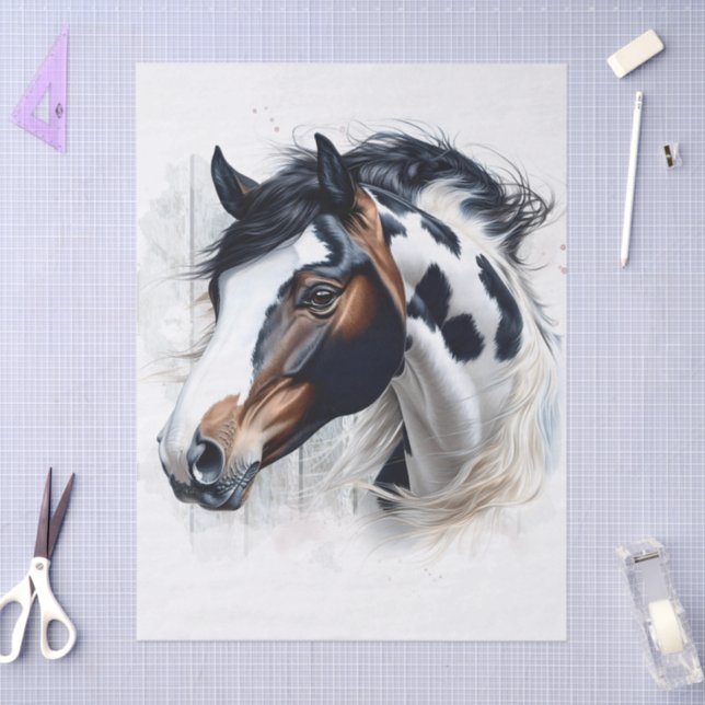 American Paint Horse Decoupage Tissue Paper (Craft)