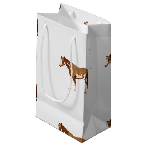 American Paint Horse Equestrian Watercolor Small Gift Bag