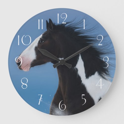 American paint horse large clock