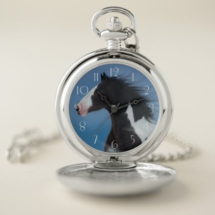 American paint horse pocket watch