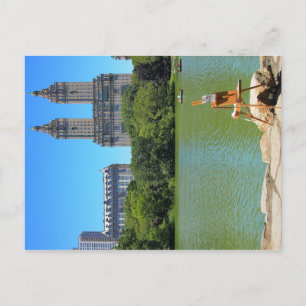 American painting postcard