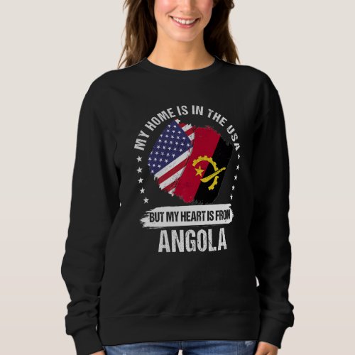 American Patriot Angola Flag American Angolan Root Sweatshirt