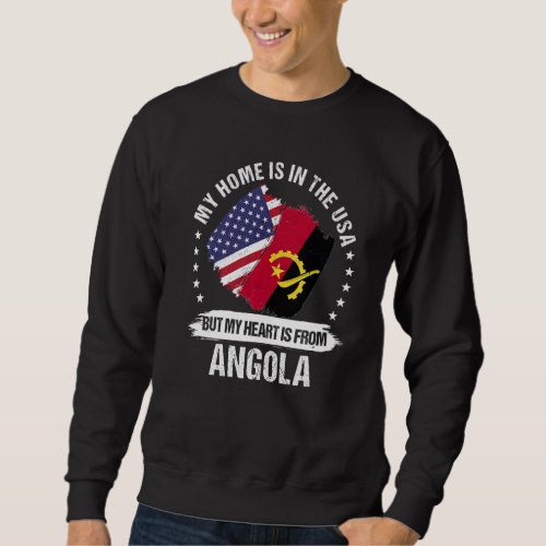 American Patriot Angola Flag American Angolan Root Sweatshirt