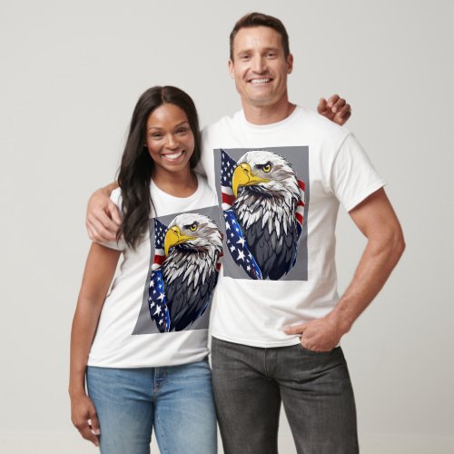 AMERICAN PATRIOT Bald eagle tshirt