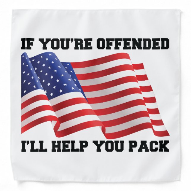 American patriot  bandana (Front)