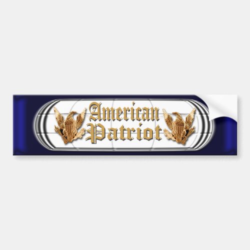 American Patriot Bumper Sticker
