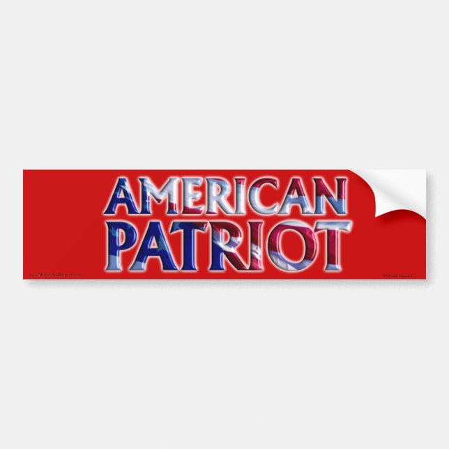 American Patriot - Bumper Sticker (Front)