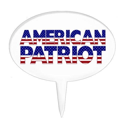 American Patriot Cake Topper