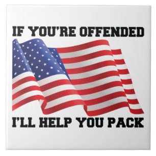 American patriot ceramic tile