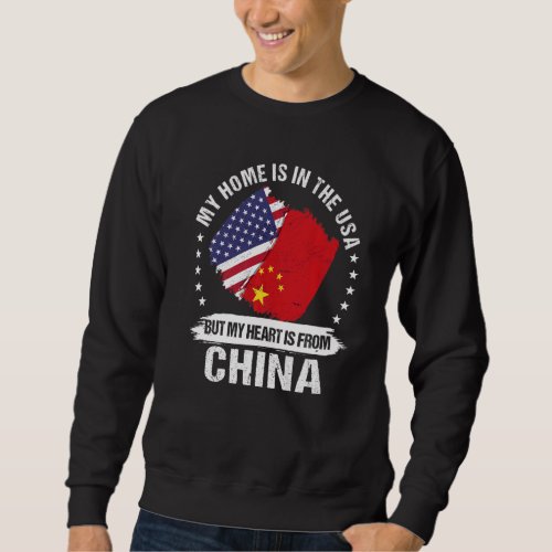American Patriot China Flag American Chinese Roots Sweatshirt