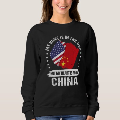 American Patriot China Flag American Chinese Roots Sweatshirt