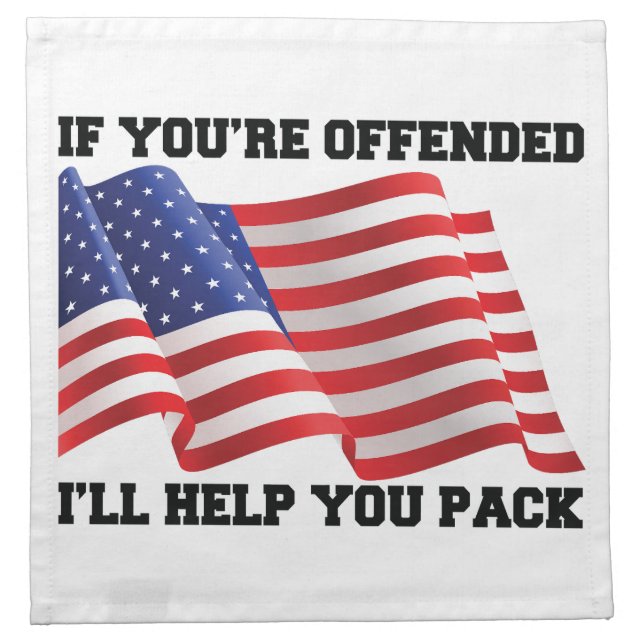 American patriot  cloth napkin (Front)