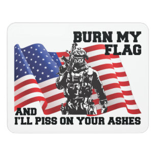 American Patriot  Door Sign