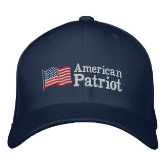American Patriot Flag B Embroidered Baseball Cap